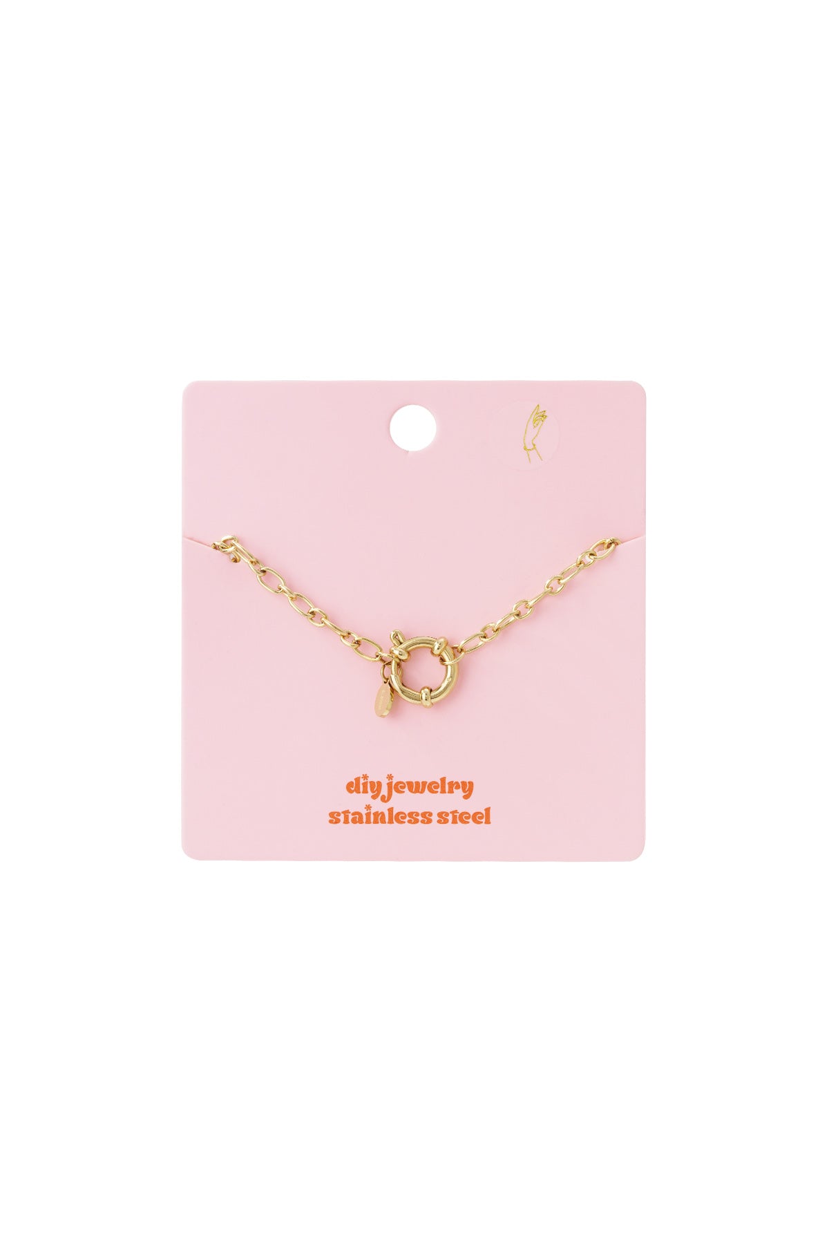 Roestvrijstalen kettingarmbanden Ketting DIY Dagelijkse eenvoudige serie Damessieraden