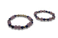 Mama & Dochter Armband Set – Roze & Blauwe Kralen met Gouden Accenten | MAMA Armband + Kinderarmband | Matching Sieraden